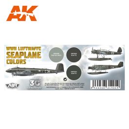AK Interactive 3G Air - WWII Luftwaffe Seaplane Colors Set (3)