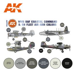 AK Interactive 3G Air - WWII RAF Coastal Command & Royal Navy Fleet Air Arm Set (6)