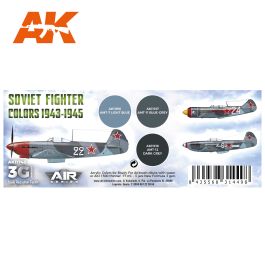 AK Interactive 3G Air - Soviet Fighter Colors 1943-1945 Set (3)