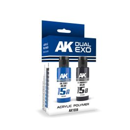 Ak Interactive Ultra Blue & Almirant Blue Dual Exo Paint Set