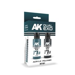 Ak Interactive Graphite Blue & Lunar Blue Dual Exo Paint Set