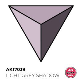 AK Interactive Quick Gen - Light Grey Shadow 18 ml (6 Pack)
