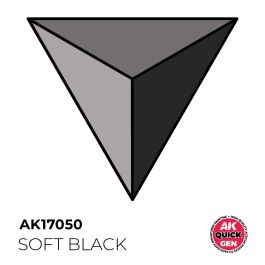 AK Interactive Quick Gen - Soft Black 18 ml (6 Pack)