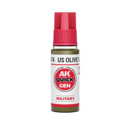 AK Interactive Quick Gen - Us Olive Uniform 18 ml (6 Pack)