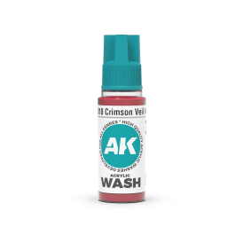 AK Interactive Crimson Veil Acrylic Wash 18ml (3 Pack)