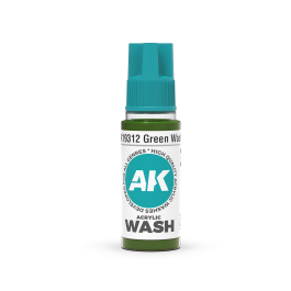 AK Interactive Green Acrylic Wash 18ml (3 Pack)