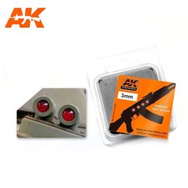 AK Interactive Red 3mm Lenses