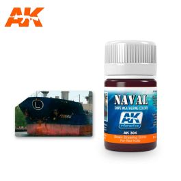 AK Interactive Brown Streaking Grime For Red Hulls (3 Pack)