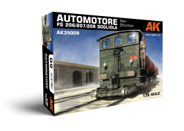 AK Interactive 1/35 Automotore FS 206/207/208 Sogliola Rail Shunter