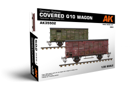 AK Interactive 1/35 German Railway Covered G10 Wagon Gedeckter Guterwagen G10