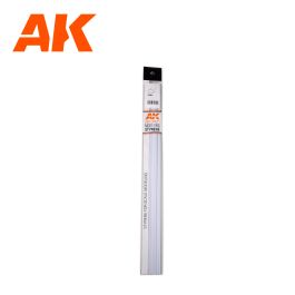 AK Interactive Styrene Strip - 5.00 x 5.00 x 350mm x 4 Units