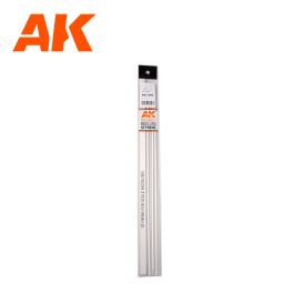 AK Interactive Styrene Half Cane - 1.00 x 350mm x 5 Units