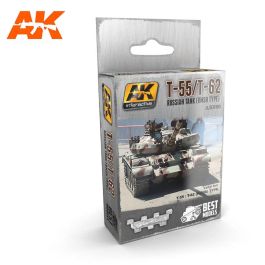 AK Interactive T-55, T-62 Russian Tank (RMSH Type) White Metal Tracks