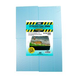 AK Interactive Extruded Foam 40mm A4 Size Already Cut