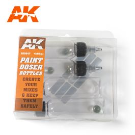 AK Interactive Paint Doser Bottles 4x60ml