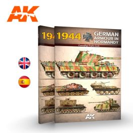 AK Interactive 1944 Guia de Colores de Camuflaje de Blindados Alemanes en Normandia - Spanish