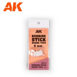 AK Interactive Rubbing Stick Spare Tips 5mm
