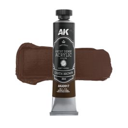 AK Interactive Artist Dense Acrylic Color Earth Brown