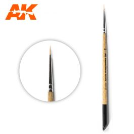 AK Interactive Premium Siberian Kolinsky Brush 2/0