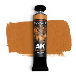 AK Interactive Gouache Dry Mud - 20 ml.