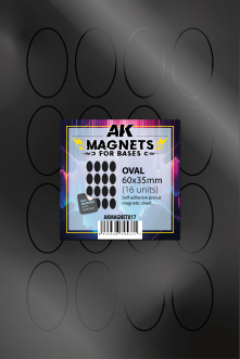 AK Interactive Oval Base 60x35mm (16 Units)