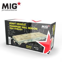 MIG 1/72 Heavy Vehicle Transport Rail Wagon (WWII Germany)