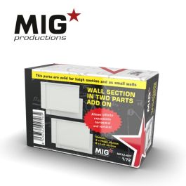 MIG 1/72 Wall Section In Two Parts Add On