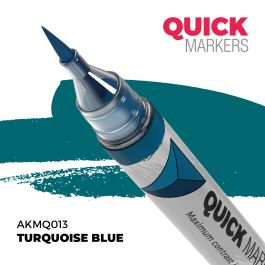 AK Interactive Turquoise Blue - Quick Marker (6 Pack)