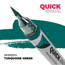 AK Interactive Turquoise Green - Quick Marker (6 Pack)