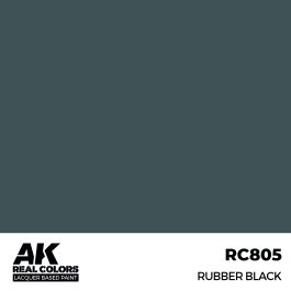 AK Interactive Real Colors Rubber Black 17 ml.