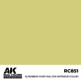 AK Interactive Real Colors Elfenbein-Ivory RAL 1001 (Interior Color) 17 ml.