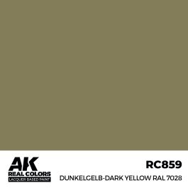 AK Interactive Real Colors Dunkelgelb-Dark Yellow RAL 7028 17 ml.