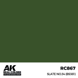 AK Interactive Real Colors Slate No.34 (BS381) 17 ml.