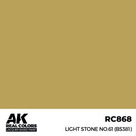 AK Interactive Real Colors Light Stone No.61 (BS381) 17 ml.