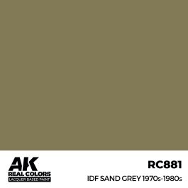 AK Interactive Real Colors IDF Sand Grey 1970S-1980S 17 ml.