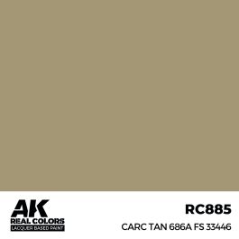 AK Interactive Real Colors CARC Tan 686A FS 33446 17 ml.
