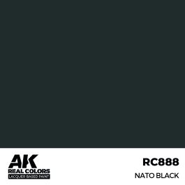 AK Interactive Real Colors NATO Black 17 ml.