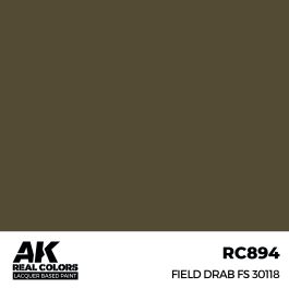 AK Interactive Real Colors Field Drab FS 30118 17 ml.