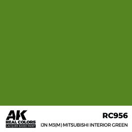AK Interactive Real Colors IJN M3 (M) MITSUBISHI Interior Green 17 ml.