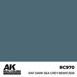 AK Interactive Real Colors RAF Dark Sea Grey BS381C/638 17 ml.