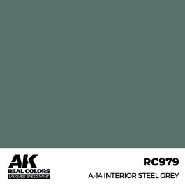 AK Interactive Real Colors A-14 Interior Steel Grey 17 ml.