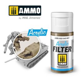 Ammo Mig Sand Grey Acrylic Filter
