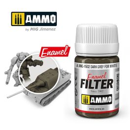 Ammo Mig Dark Grey for White Filter