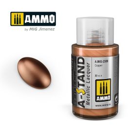Ammo Mig A-Stand Lacquer Paint 30ml - Copper (6 Pack)