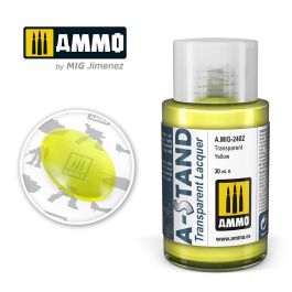Ammo Mig A-Stand Lacquer Paint 30ml - Transparent Yellow (6 Pack)