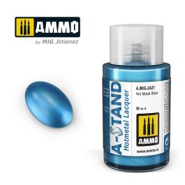 Ammo Mig A-Stand Lacquer Paint 30ml - Hot Metal Blue (6 Pack)