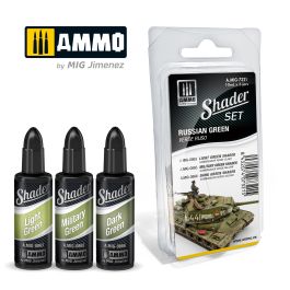 Ammo Mig Acrylic Shader Set - Russian Green (3 Pack)