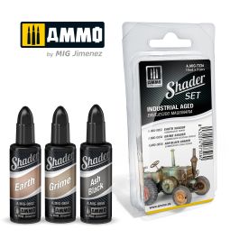 Ammo Mig Acrylic Shader Set - Industrial Aged (3 Pack)
