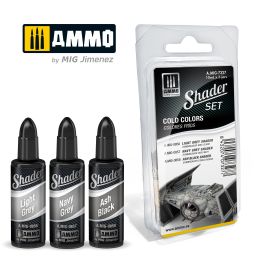 Ammo Mig Acrylic Shader Set - Cold Colors (3 Pack)