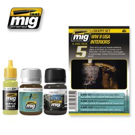 Ammo Mig WWII USA Interior Weathering Set